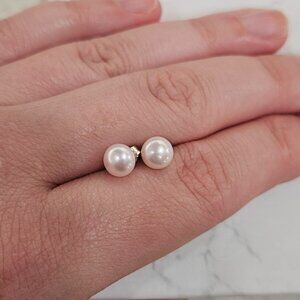 Genuine pearl earrings